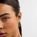 Katie Loxton Lustre Waterproof Gold T-Bar Hoop Earrings