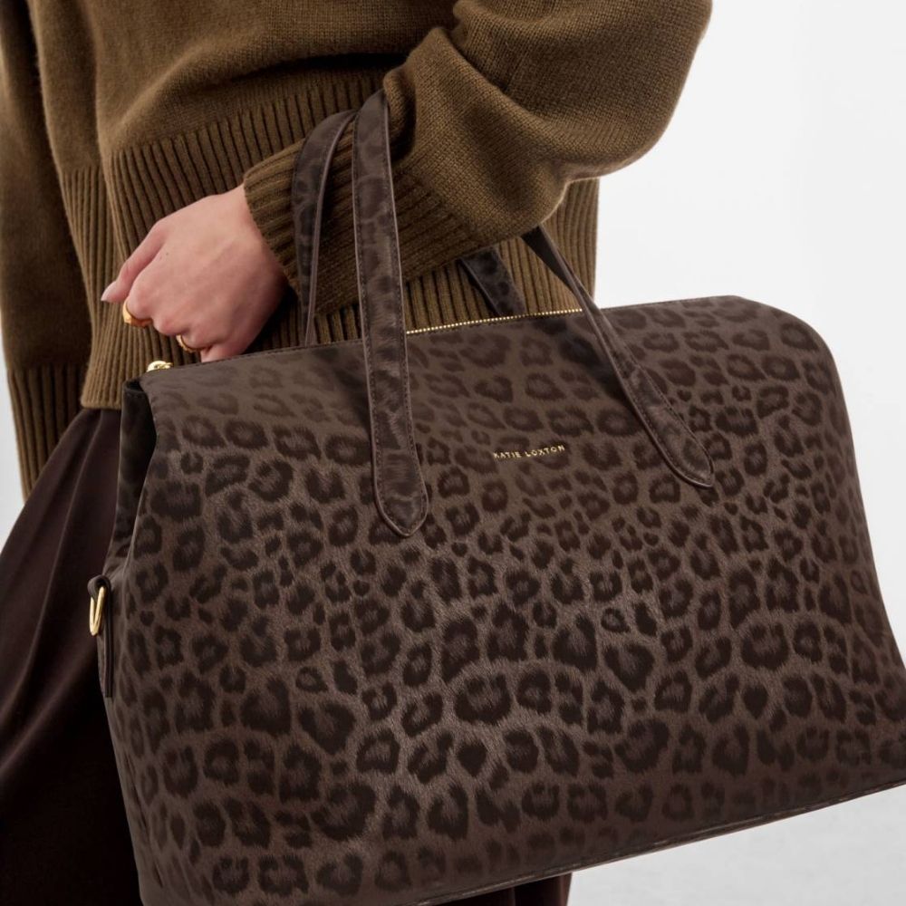 Katie Loxton Milan Cabin Bag - Chocolate Leopard