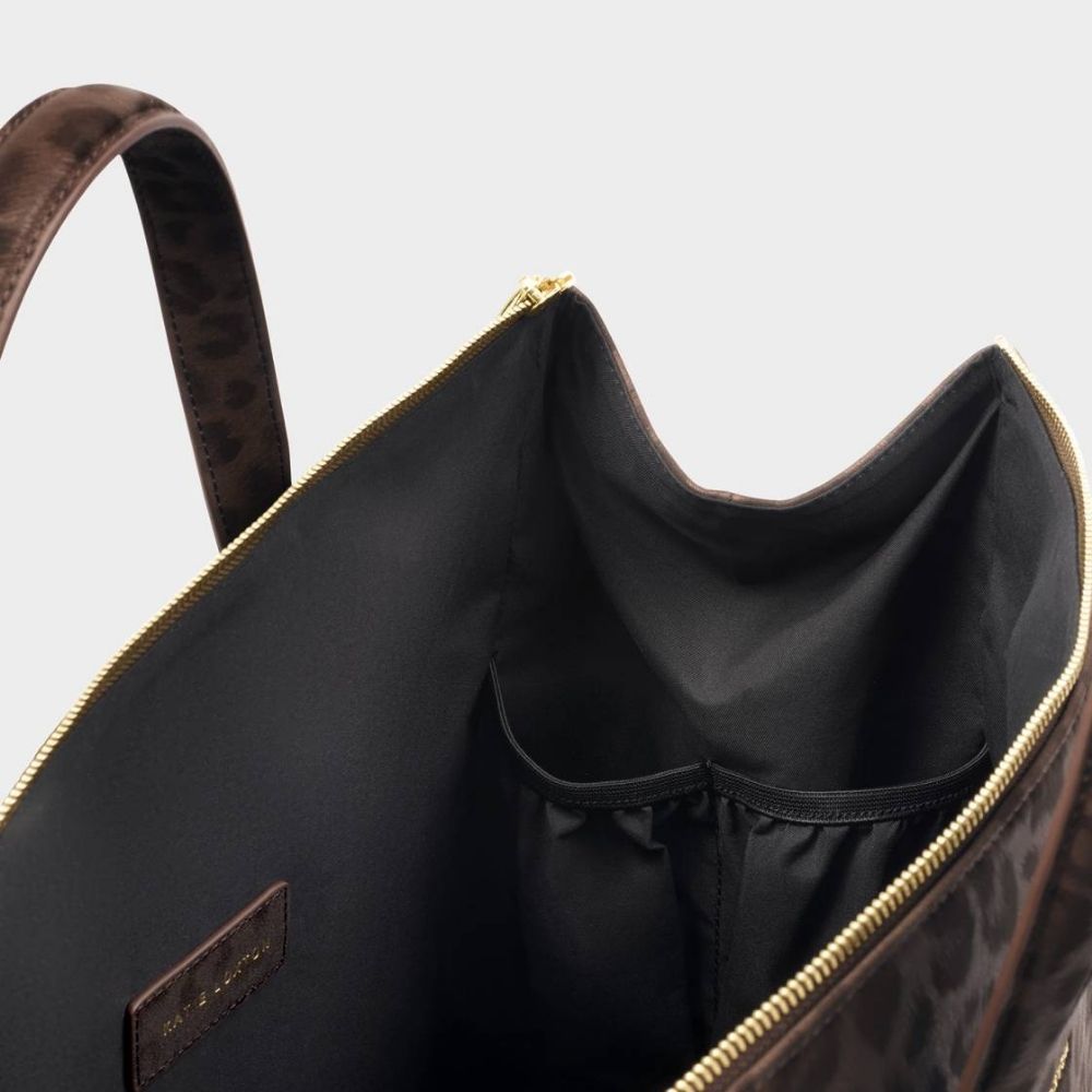 Katie Loxton Milan Cabin Bag - Chocolate Leopard