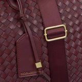Katie Loxton Milan Hand Woven Cabin Bag - Cherry