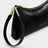 Katie Loxton Miley Small Shoulder Bag - Black Eel