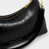 Katie Loxton Miley Small Shoulder Bag - Black Eel