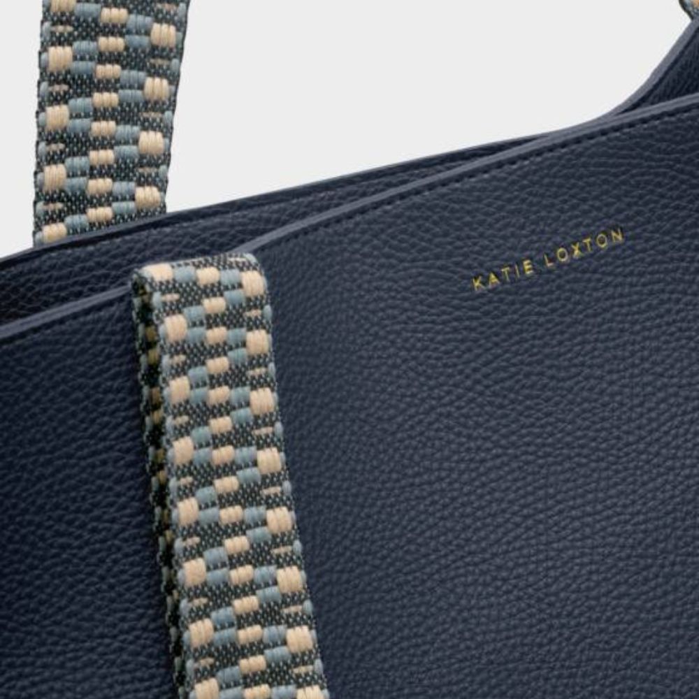 Katie Loxton Navy Hallie Tote Bag