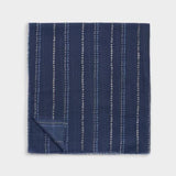Katie Loxton Navy, Blue & Silver Dotted Stripe Printed Foil Scarf