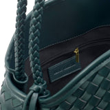 Katie Loxton Nova Hand Woven Large Shoulder Bag - Deep Teal