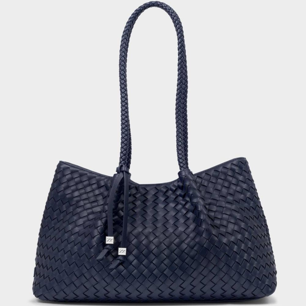 Katie Loxton Nova Hand Woven Small Shoulder Tote - Navy