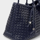 Katie Loxton Nova Hand Woven Small Shoulder Tote - Navy