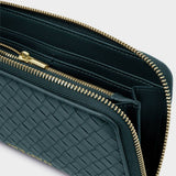 Katie Loxton Nova Woven Texture Large Purse - Deep Teal