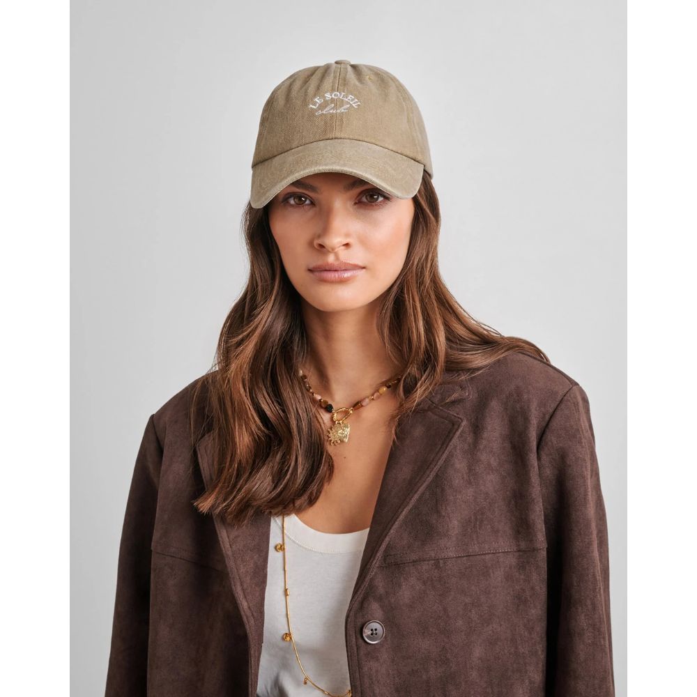 Katie Loxton One Size Embroidered Cap - Taupe