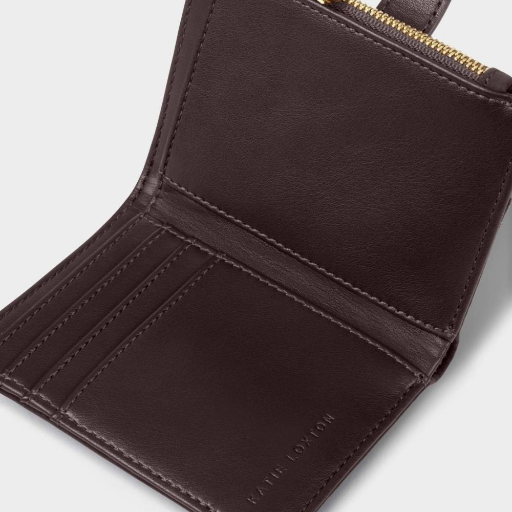Katie Loxton Orin Twist Lock Purse - Chocolate Leopard