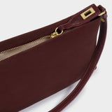 Katie Loxton Orin Twist Lock Suedette Small Shoulder Bag - Cherry