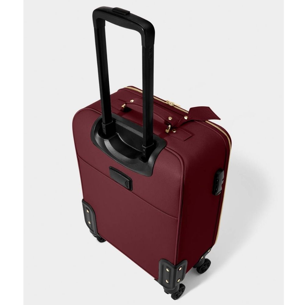 Katie Loxton Oxford Cabin Suitcase - Cherry