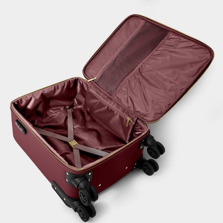 Katie Loxton Oxford Cabin Suitcase - Cherry
