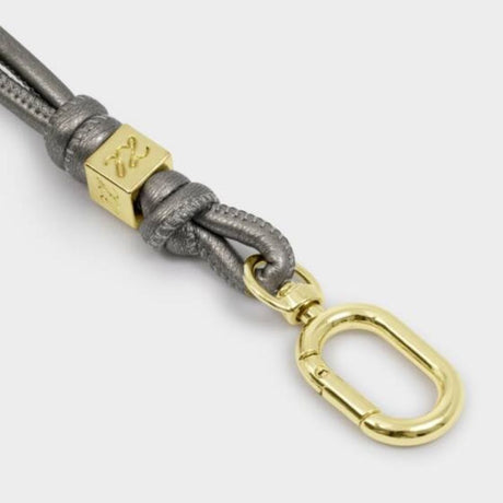Katie Loxton Pewter Gia Bag Charm Keyring