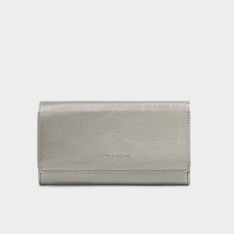 Katie Loxton Pewter Zea Patent Crackle Crossbody Purse