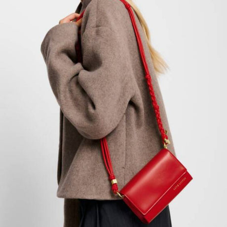 Katie Loxton Red Arden Braided Mini Bag