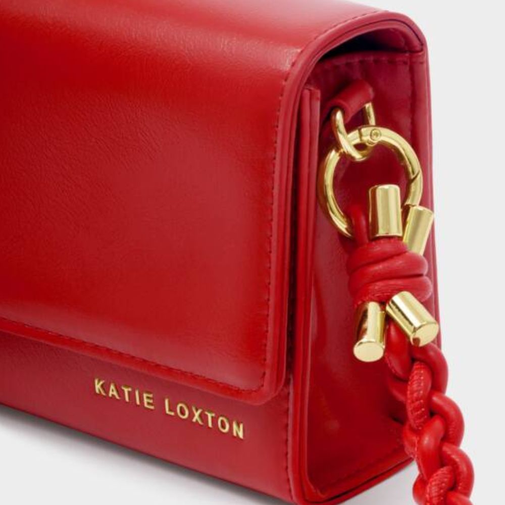 Katie Loxton Red Arden Braided Mini Bag