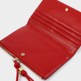 Katie Loxton Red Arden Large Braided Wristlet Purse