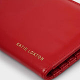 Katie Loxton Red Arden Large Braided Wristlet Purse
