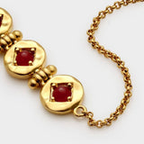 Katie Loxton Rouge Noir Waterproof Gold Heart Bracelet