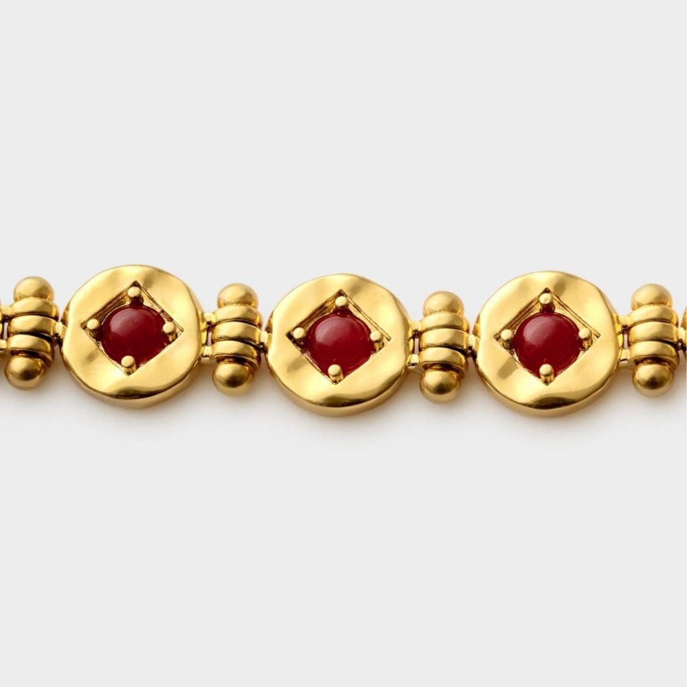 Katie Loxton Rouge Noir Waterproof Gold Heart Bracelet