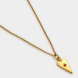 Katie Loxton Rouge Noir Waterproof Gold Heart Necklace