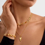Katie Loxton Rouge Noir Waterproof Gold Heart Necklace