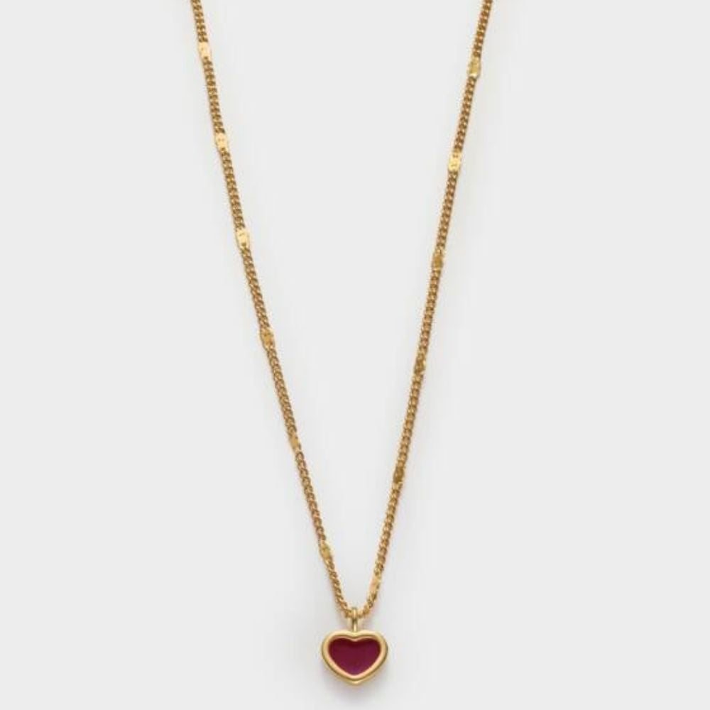 Katie Loxton Rouge Waterproof Gold Heart Necklace