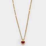 Katie Loxton Rouge Waterproof Gold Heart Necklace