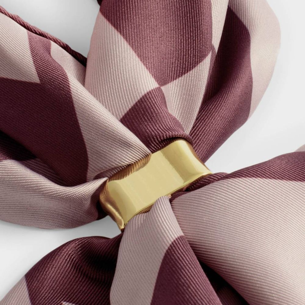 Katie Loxton Satin Multiway Scarf - Pink/Cherry