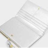 Katie Loxton Silver Arden Large Braided Wristlet Purse