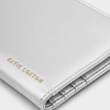 Katie Loxton Silver Arden Large Braided Wristlet Purse