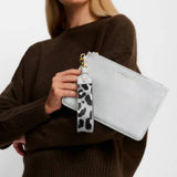 Katie Loxton Silver Hallie Wristlet Pouch