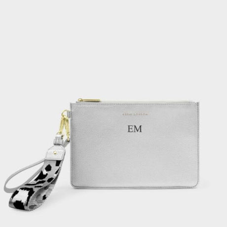 Katie Loxton Silver Hallie Wristlet Pouch