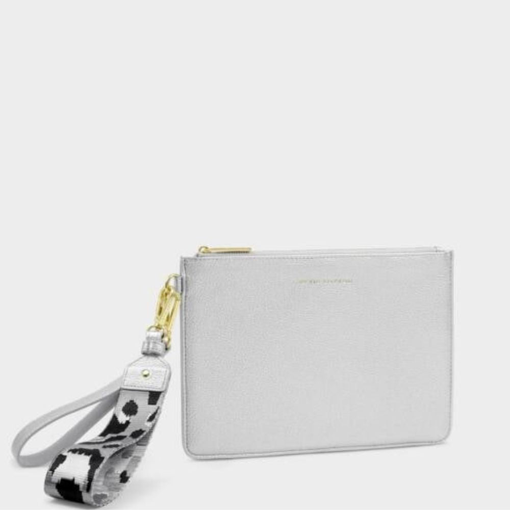 Katie Loxton Silver Hallie Wristlet Pouch