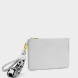 Katie Loxton Silver Hallie Wristlet Pouch