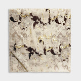 Katie Loxton Snake Printed Foil Scarf - Sand/Taupe/Gold