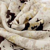 Katie Loxton Snake Printed Foil Scarf - Sand/Taupe/Gold