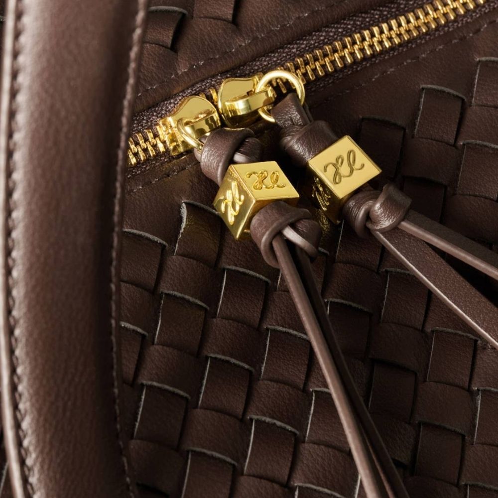 Katie Loxton Soho Hand Woven Weekend Bag - Chocolate