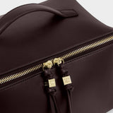 Katie Loxton Soho Large Makeup & Wash Bag - Bitter Chocolate