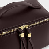 Katie Loxton Soho Medium Makeup & Wash Bag - Bitter Chocolate