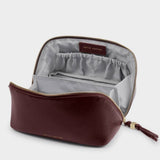 Katie Loxton Soho Medium Makeup & Wash Bag - Crackle Cherry