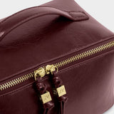 Katie Loxton Soho Medium Makeup & Wash Bag - Crackle Cherry
