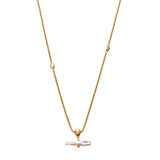 Katie Loxton Sol Pearl Bar Waterproof Necklace - Gold