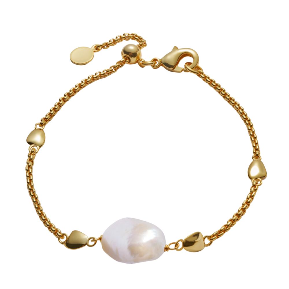 Katie Loxton Sol Pearl Waterproof Bracelet - Gold