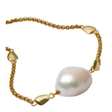 Katie Loxton Sol Pearl Waterproof Bracelet - Gold