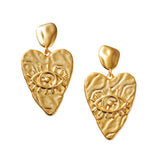 Katie Loxton Solesi Heart Waterproof Earrings - Gold