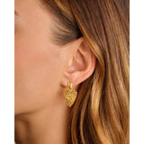 Katie Loxton Solesi Heart Waterproof Earrings - Gold