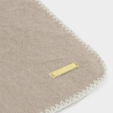 Katie Loxton Taupe Whipstitch Scarf