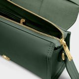 Katie Loxton Taya Suedette Crossbody Bag - Forest Green